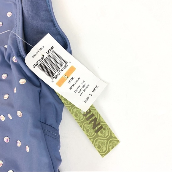 Gianni Bini Pearl Retro Plunge One Piece Size S - Picture 9 of 12